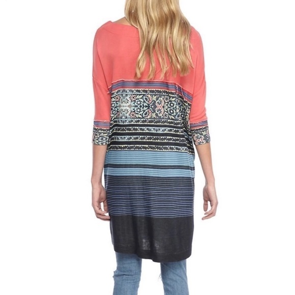 Free People Steppin Out Modal Tee Tunic Sz. Medium - Picture 3 of 11